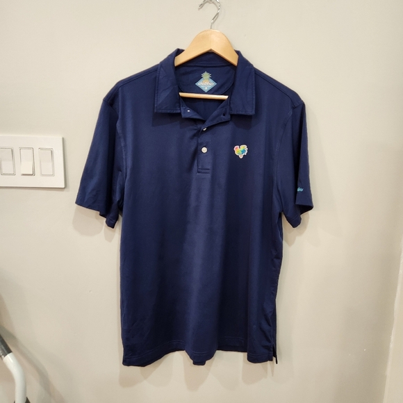 chubbies Other - Chubbies Polo Shirt Men’s Large Blue Performance Wear Rooster Casual Golf